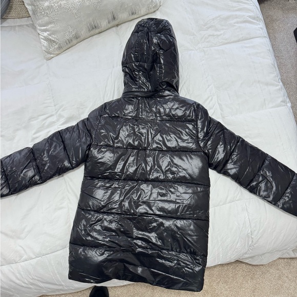 Glossy Down Puffer Coat - Picture 4 of 4